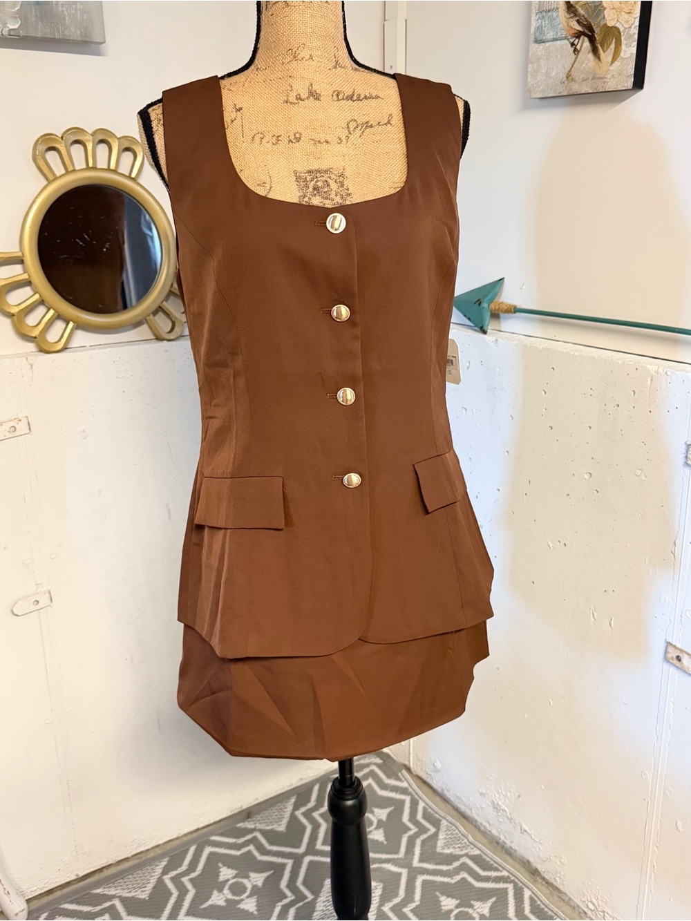 Altar’d State Brown Chocolate Dress